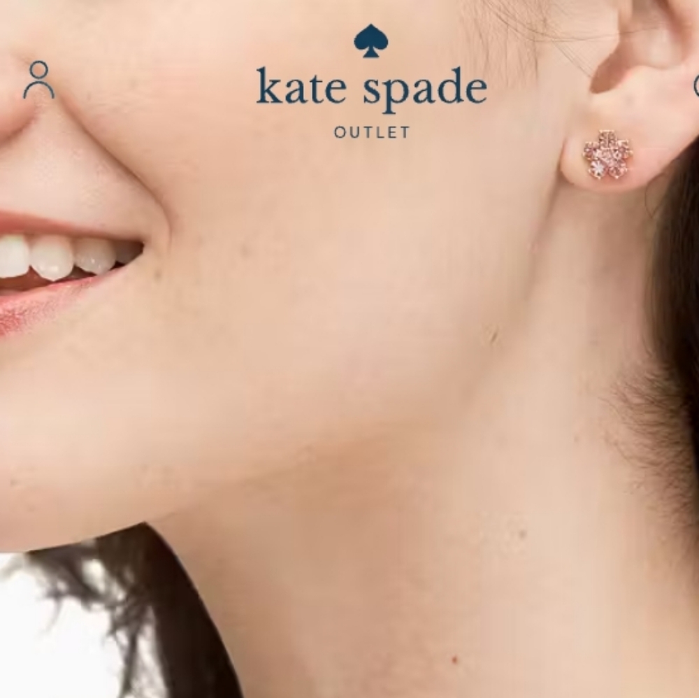 Kate Spade Pink Flower Earrings